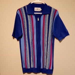 Madcap England Large zip up short sleeve shirt